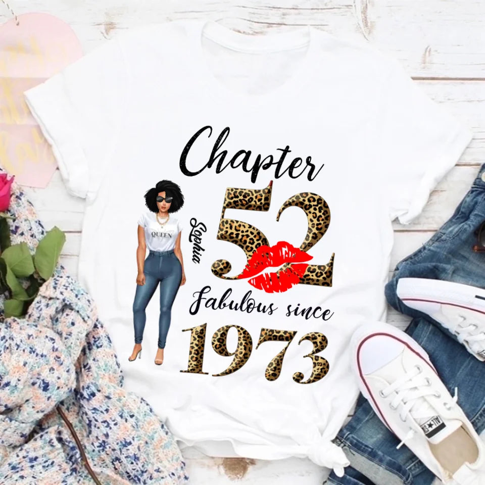 52nd birthday shirts for her, Personalised 52nd birthday gifts, 1973 t shirt, 52 and fabulous shirt, 52nd birthday shirt ideas, gift ideas 52nd birthday woman