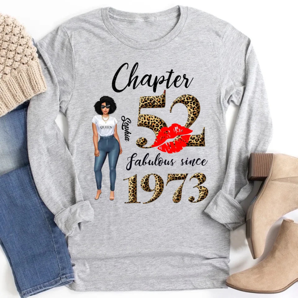 52nd birthday shirts for her, Personalised 52nd birthday gifts, 1973 t shirt, 52 and fabulous shirt, 52nd birthday shirt ideas, gift ideas 52nd birthday woman