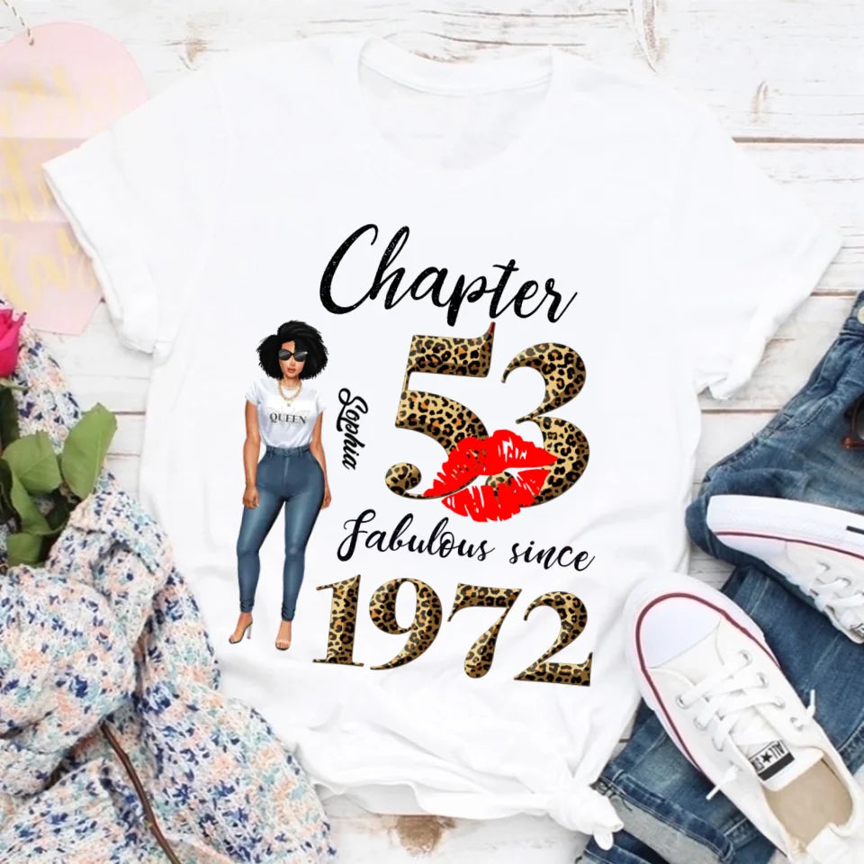 53rd birthday shirts for her, Personalised 53rd birthday gifts, 1972 t shirt, 53 and fabulous shirt, 53rd birthday shirt ideas, gift ideas 53rd birthday woman