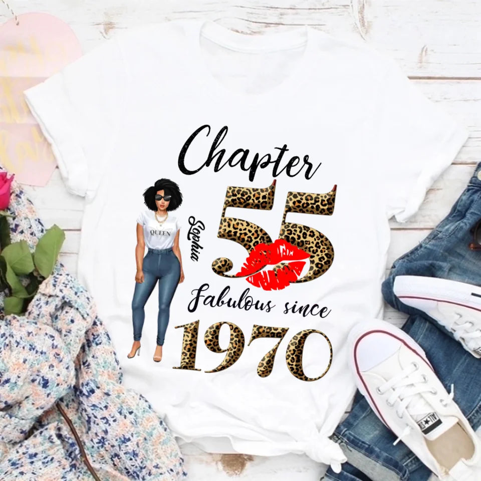 55th birthday shirts for her, Personalised 55th birthday gifts, 1970 t shirt, 55 and fabulous shirt, 55th birthday shirt ideas, gift ideas 55th birthday woman
