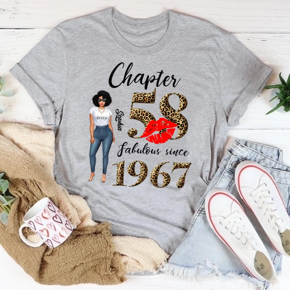 58th birthday shirts for her, Personalised 58th birthday gifts, 1967 t shirt, 58 and fabulous shirt, 58th birthday shirt ideas, gift ideas 58th birthday woman