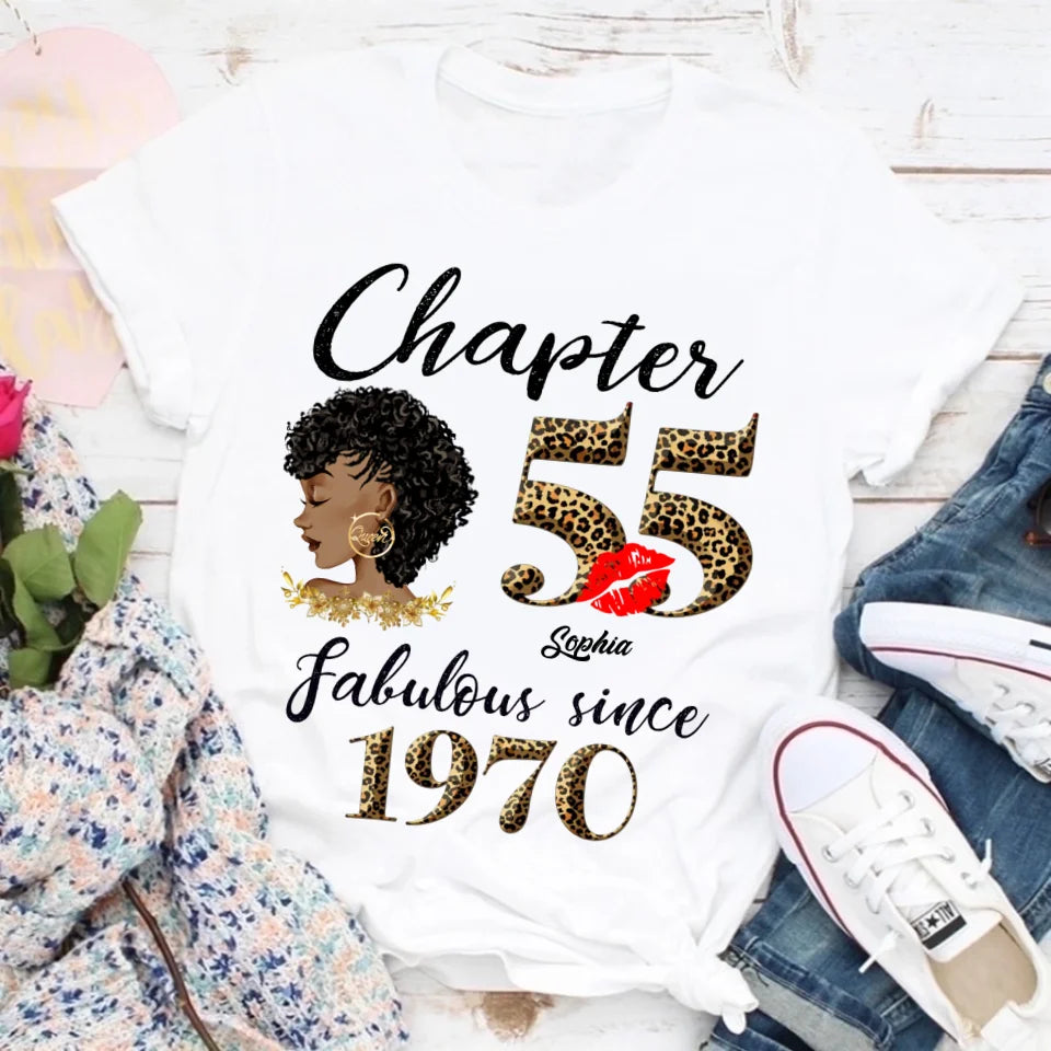 55th birthday shirts for her, Personalised 55th birthday gifts, 1970 t shirt, 55 and fabulous shirt, 55 birthday shirt ideas, gift ideas 55th birthday woman