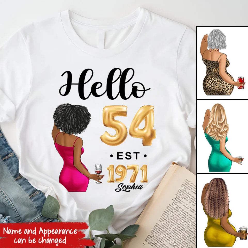 54th birthday shirts for her, Personalised 54th birthday gifts, 1971 t shirt, 54 and fabulous shirt, 54th birthday shirt ideas, gift ideas 54th birthday woman