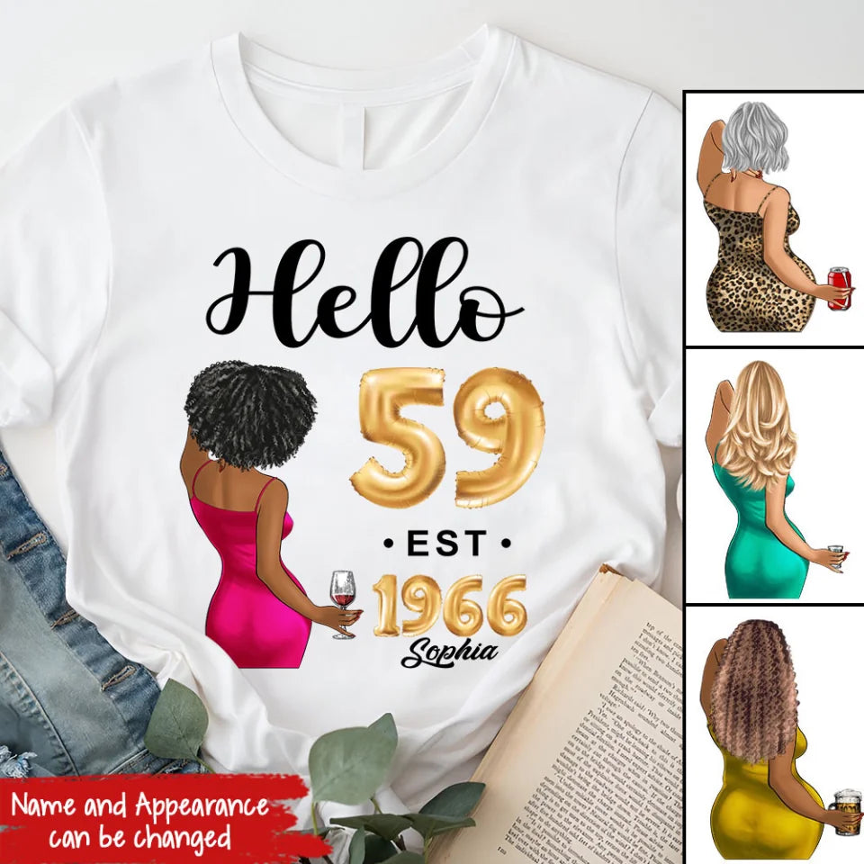 59th birthday shirts for her, Personalised 59th birthday gifts, 1966 t shirt, 59 and fabulous shirt, 59th birthday shirt ideas, gift ideas 59th birthday woman