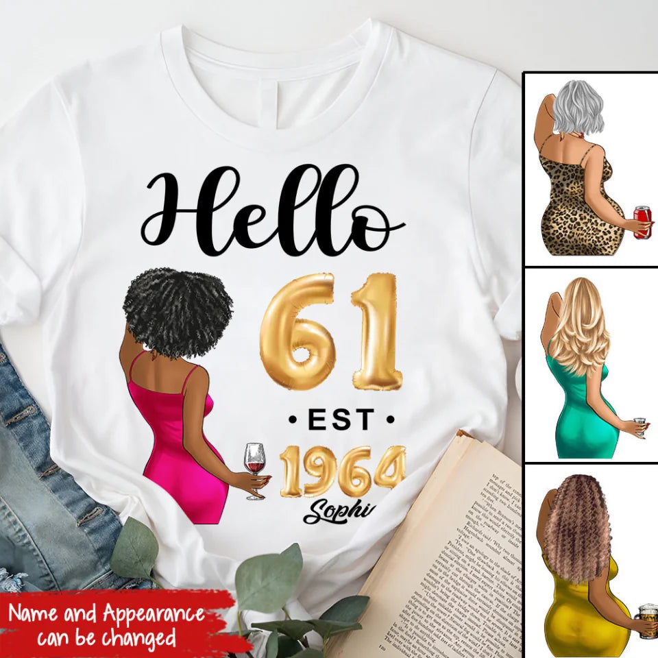 61st birthday shirts for her, Personalised 61st birthday gifts, 1964 t shirt, 61 and fabulous shirt, 61st  birthday shirt ideas, gift ideas 61st birthday woman