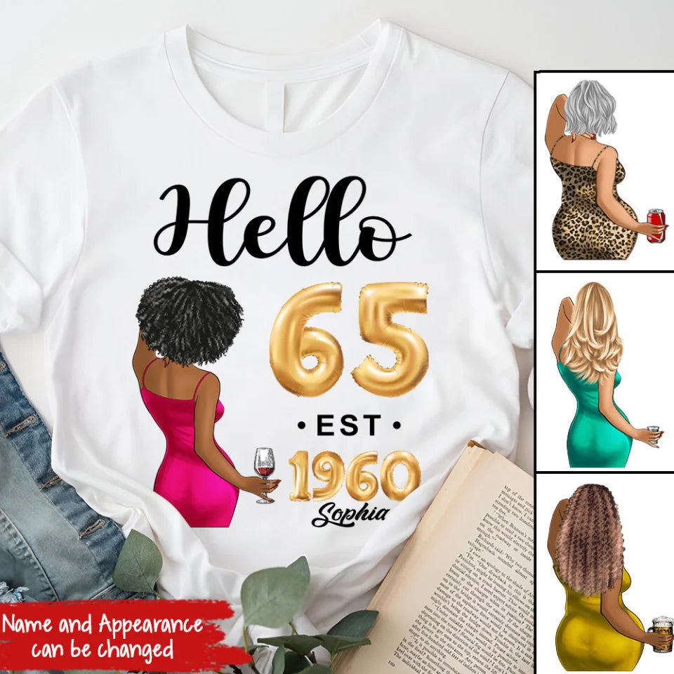 65th birthday shirts for her, Personalised 65th birthday gifts, 1960 t shirt, 65 and fabulous shirt, 65th birthday shirt ideas, gift ideas 65th birthday woman