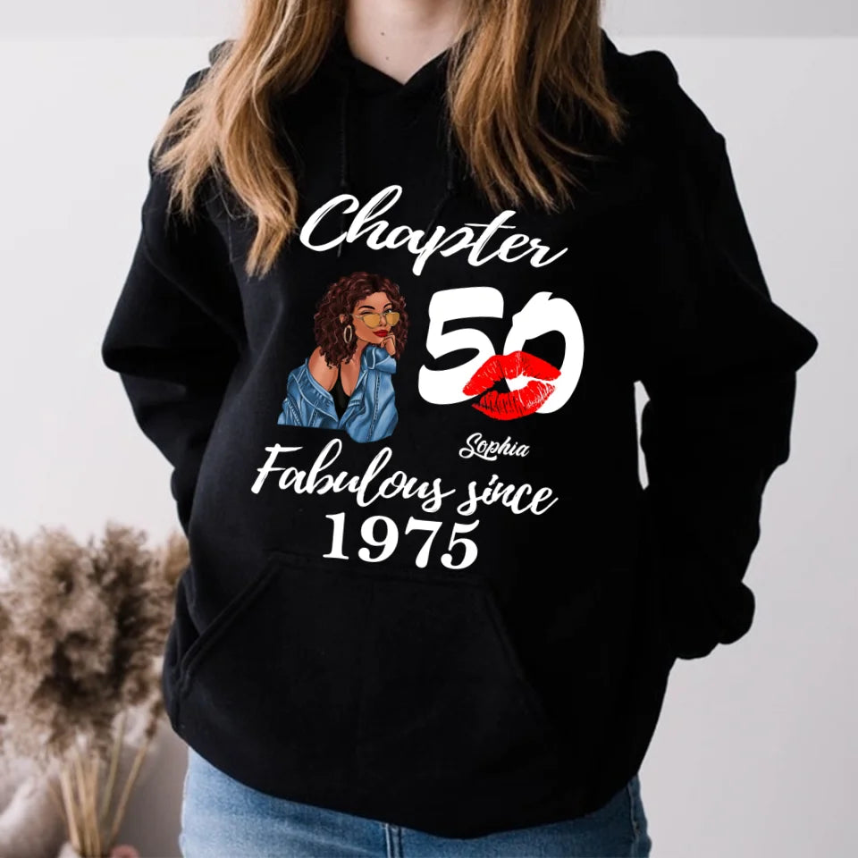 50th Birthday Shirts, Custom Birthday Shirts, Turning 50 Shirt, Gifts For Women Turning 50, 50 And Fabulous Shirt, 1975 Shirt, 50th Birthday Shirts For Her