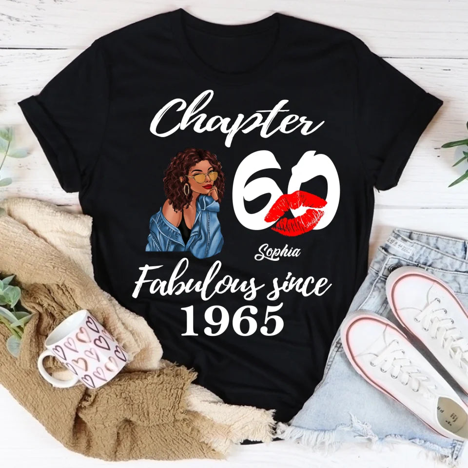 60th Birthday Shirts, Custom Birthday Shirts, Turning 60 Shirt For Women, Turning 60 And Fabulous Shirt, 1965 Shirt, Best Gifts For Women Turning 60