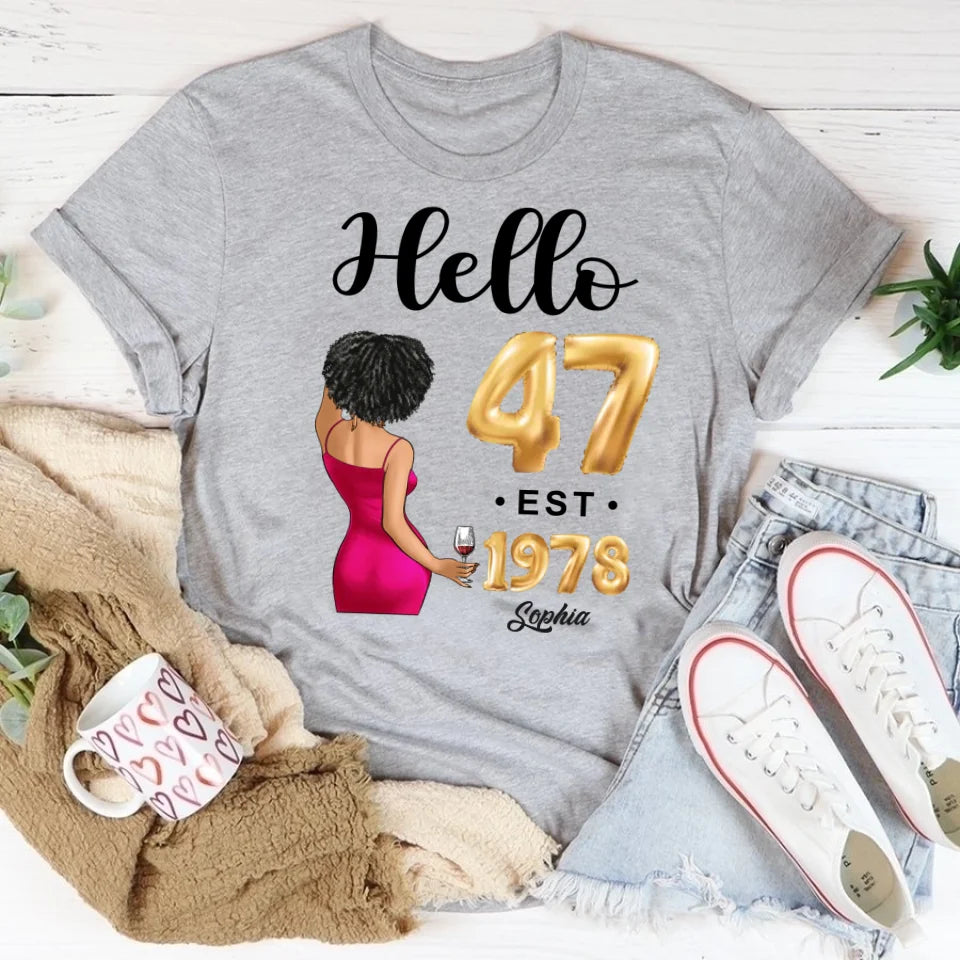 47th birthday shirts for her, Personalised 47th birthday gifts, 1978 t shirt, 47 and fabulous shirt, 47th birthday shirt ideas, gift ideas 47th birthday woman