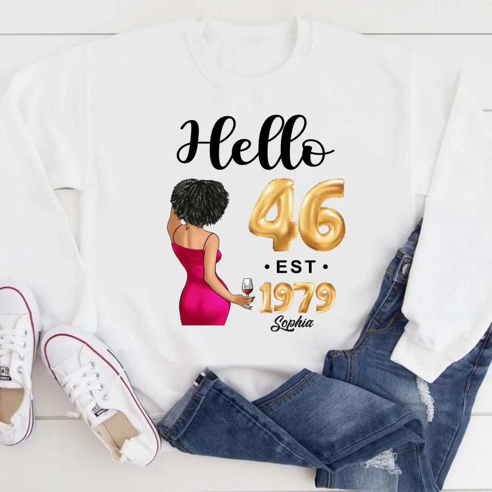 46th birthday shirts for her, Personalised 46th birthday gifts, 1979 t shirt, 46 and fabulous shirt, 46th birthday shirt ideas, gift ideas 46th birthday woman