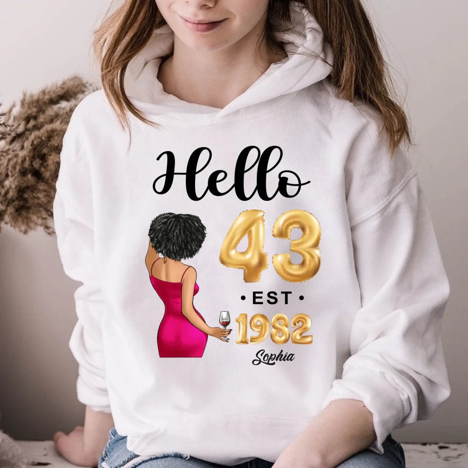 43rd birthday shirts for her, Personalised 43rd birthday gifts, 1982 t shirt, 43 and fabulous shirt, 43rd birthday shirt ideas, gift ideas 43rd birthday woman