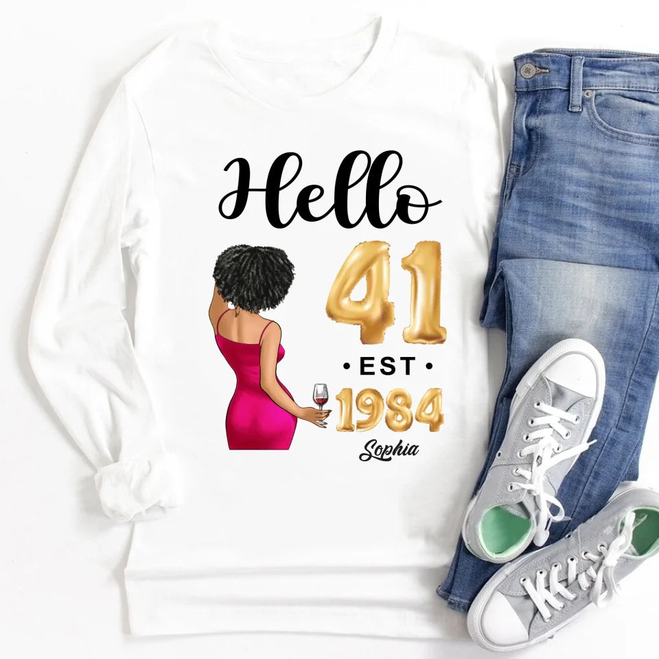 41st birthday shirts for her, Personalised 41st birthday gifts, 1984 t shirt, 41 and fabulous shirt, 41st birthday shirt ideas, gift ideas 41st birthday woman