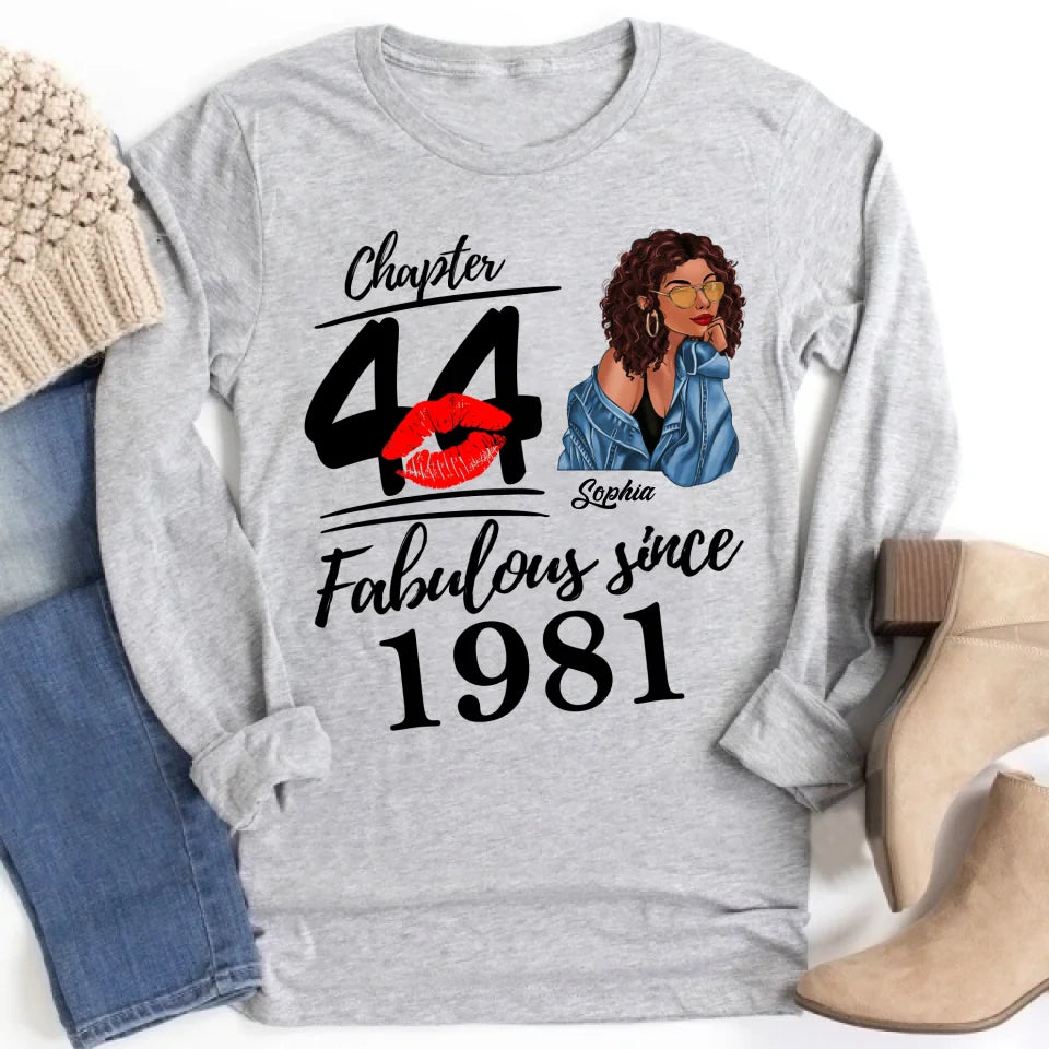 44th Birthday Shirts, Custom Birthday Shirts, Turning 44 Shirt, Gifts For Women Turning 44, 44 And Fabulous Shirt, 1981 Shirt, 44th Birthday Shirts For Her, It&#39;s My 44 Birthday