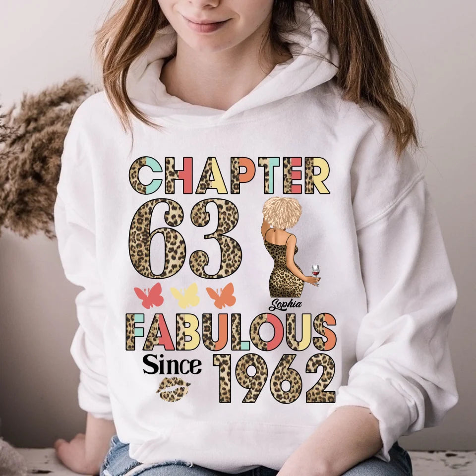 63rd Birthday Shirts, Custom Birthday Shirts, Turning 63 Shirt For Women, Turning 63 And Fabulous Shirt, 1962 Shirt, Best Gifts For Women Turning 63