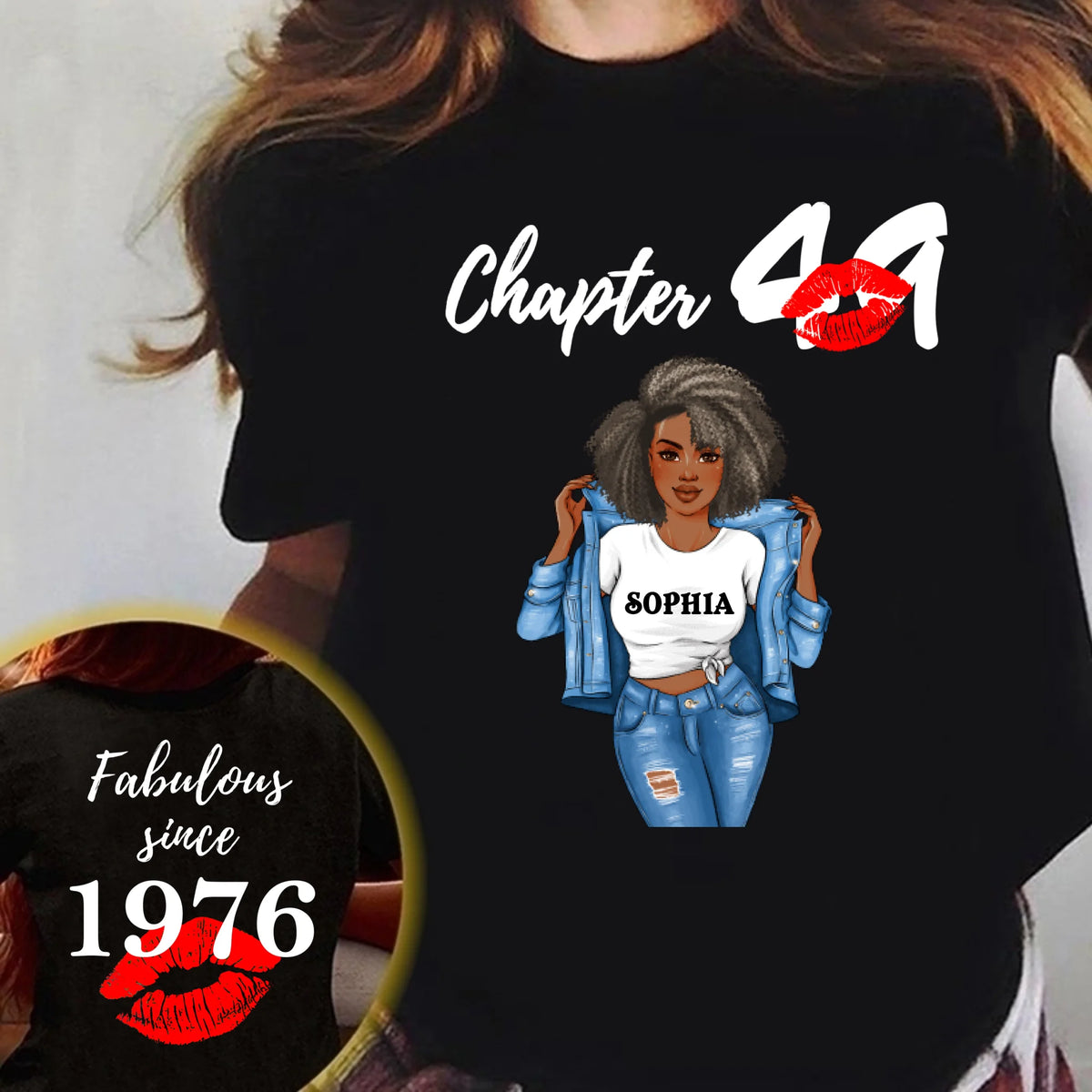 Personalized 49th birthday gifts ideas 49th birthday shirt for her back in 1976 turning 49 shirts 49th birthday t shirts for woman