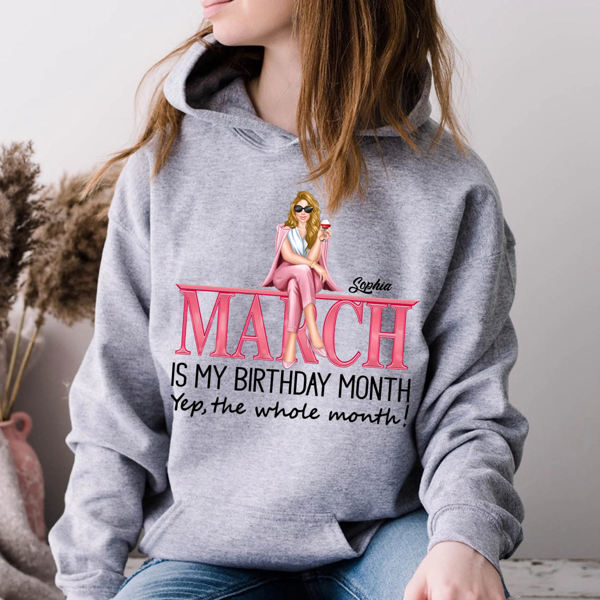 March Birthday Shirt, Custom Birthday Shirt, Queens Born In March, March Birthday Shirts For Woman, March Birthday Gifts, March Is My Birthday Month, Yep The Whole Month
-YPT-TLQ