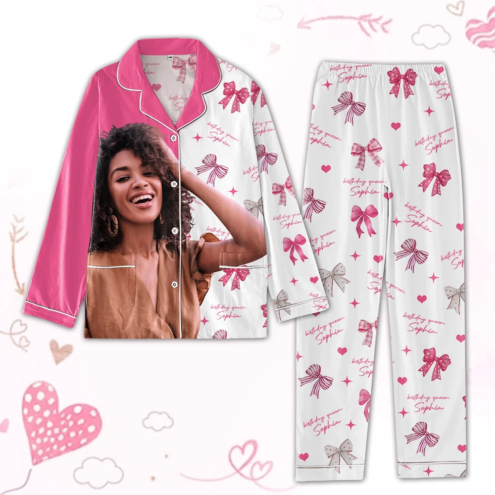 Birthday Women's Pajamas Set, Custom Birthday Pajamas, Birthday Pajamas Set For Black Women, Its My Birthday Pajamas, Birthday Queen, Birthday Pajamas-YPT-TLT