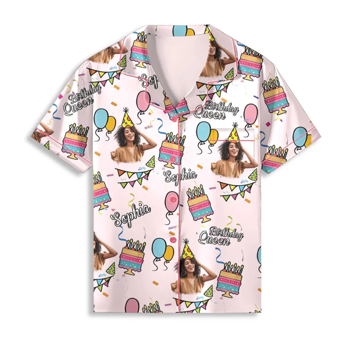 Birthday Women's Pajamas Set, Custom Birthday Pajamas, Birthday Pajamas Set For Black Women, Its My Birthday Pajamas, Birthday Queen, Birthday Pajamas-YPT-HMT