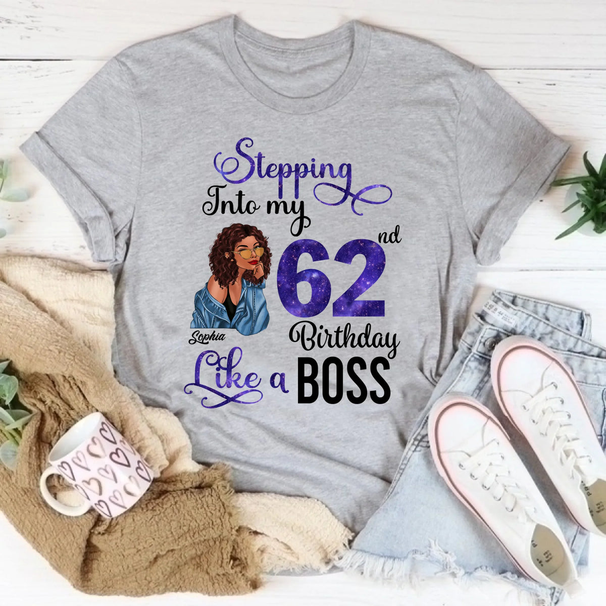Chapter 62, Fabulous Since 1960 62nd Birthday Unique T Shirt For Woman, Custom Birthday Shirt, Her Gifts For 62 Years Old , Turning 62 Birthday Cotton Shirt