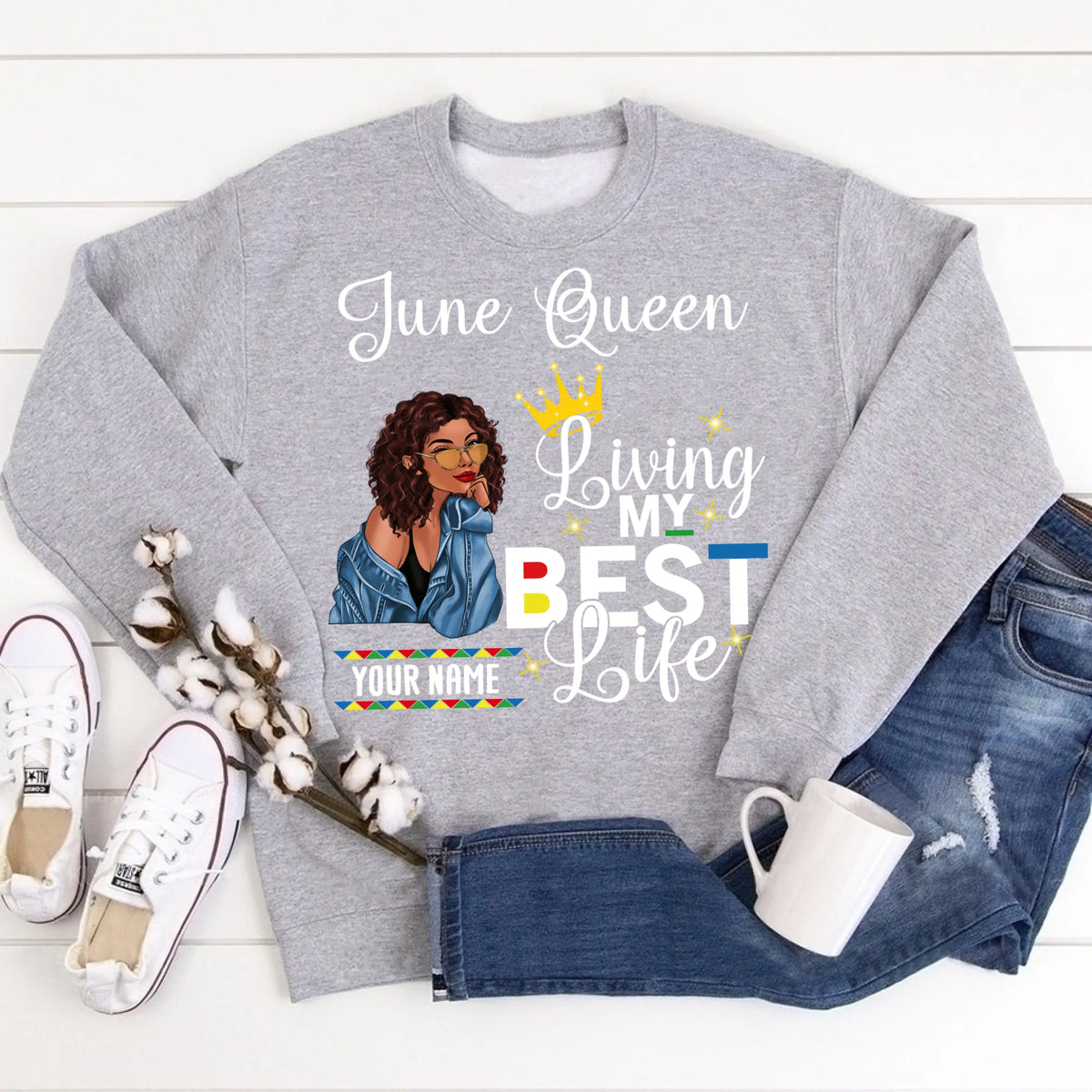 June Birthday Shirt, Custom Birthday Shirt, Queens Born In June, June Birthday Shirts For Woman, June Birthday Gifts