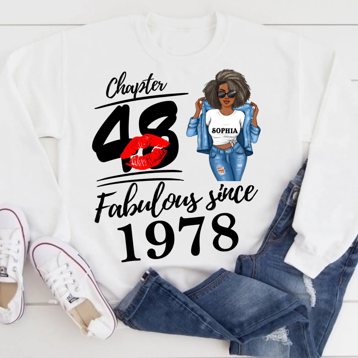 48th Birthday Shirts, Custom Birthday Shirts, Turning 48 Shirt, Gifts For Women Turning 48, 48 And Fabulous Shirt, 1978 Shirt, 48th Birthday Shirts For Her, It's My 48 Birthday