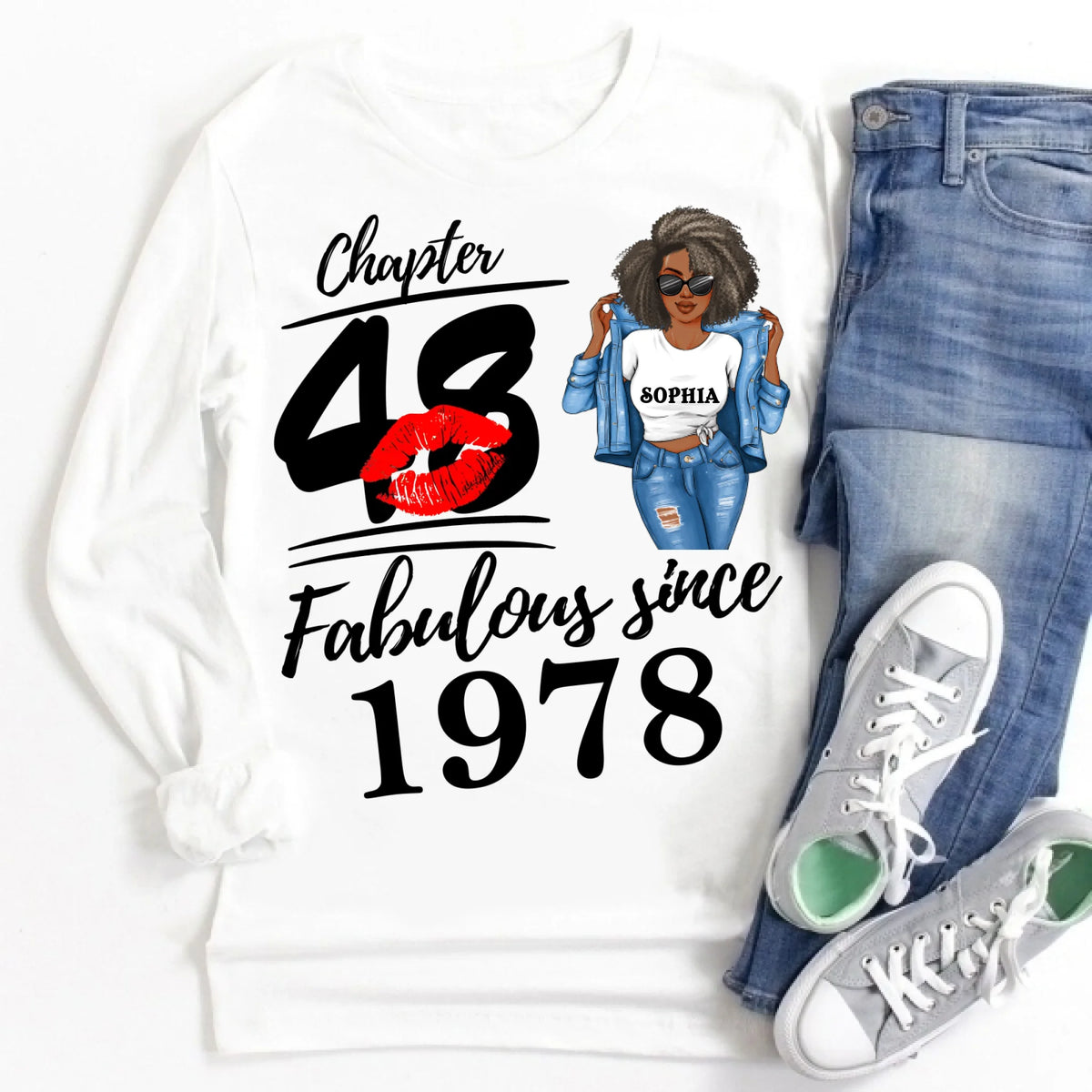 48th Birthday Shirts, Custom Birthday Shirts, Turning 48 Shirt, Gifts For Women Turning 48, 48 And Fabulous Shirt, 1978 Shirt, 48th Birthday Shirts For Her, It's My 48 Birthday