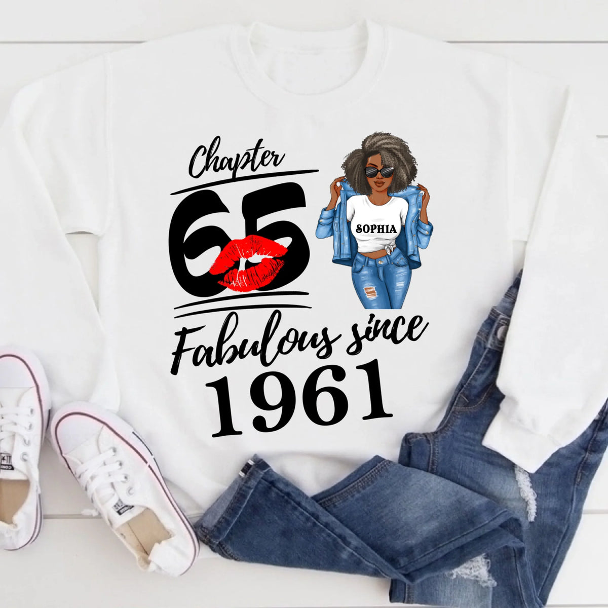 65th Birthday Shirts, Custom Birthday Shirts, Turning 65 Shirt For Women, Turning 65 And Fabulous Shirt, 1961 Shirt, Best Gifts For Women Turning 65