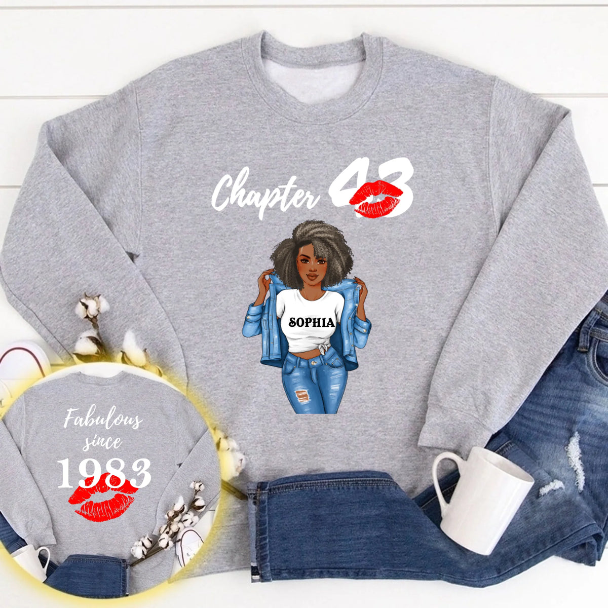 Personalized 43rd birthday gifts ideas 43rd birthday shirt for her back in 1983 turning 43 shirts 40rd birthday t shirts for woman