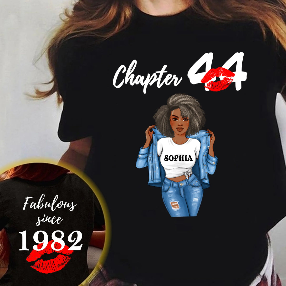 Personalized 44th birthday gifts ideas 44th birthday shirt for her back in 1982 turning 44 shirts 44th birthday t shirts for woman