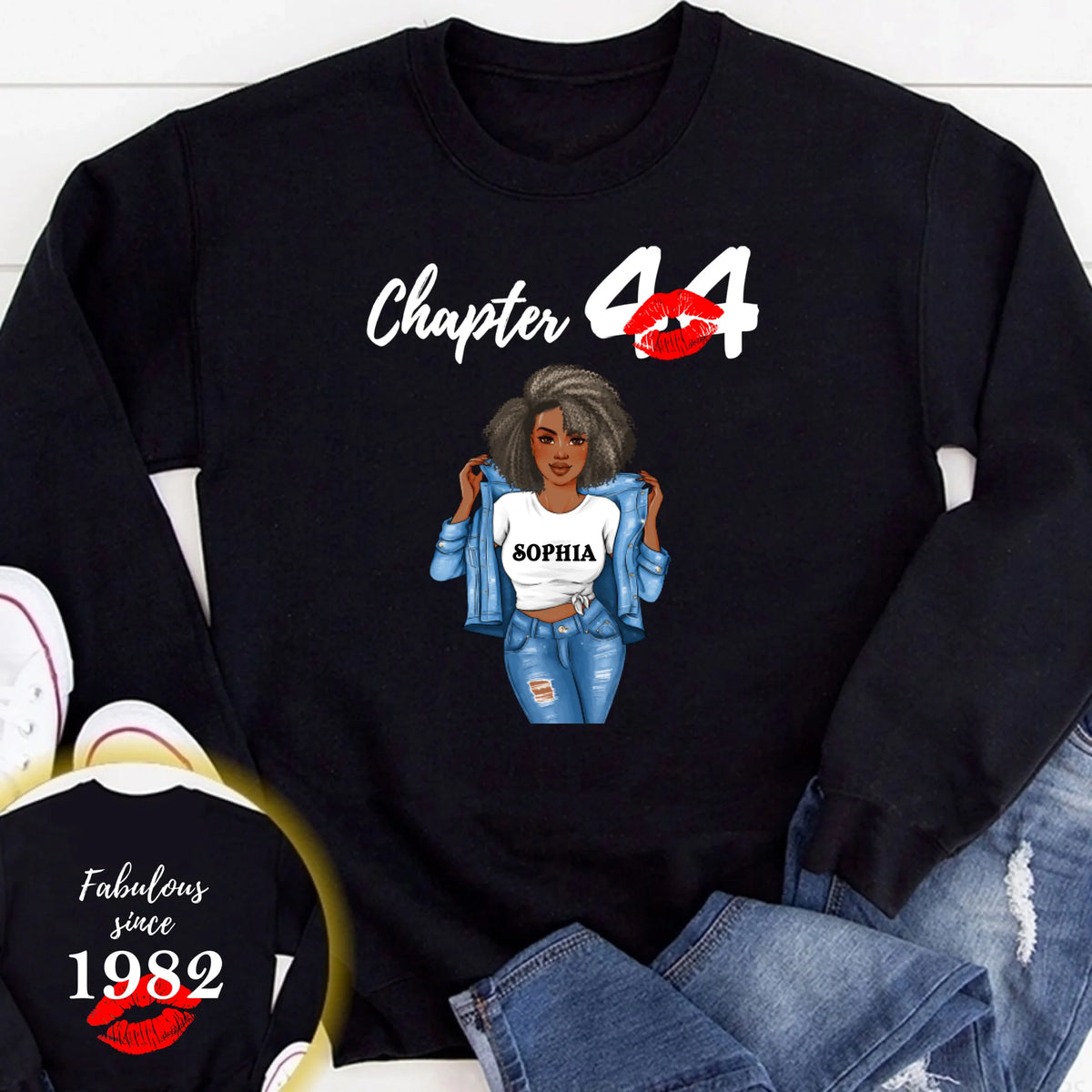 Personalized 44th birthday gifts ideas 44th birthday shirt for her back in 1982 turning 44 shirts 44th birthday t shirts for woman