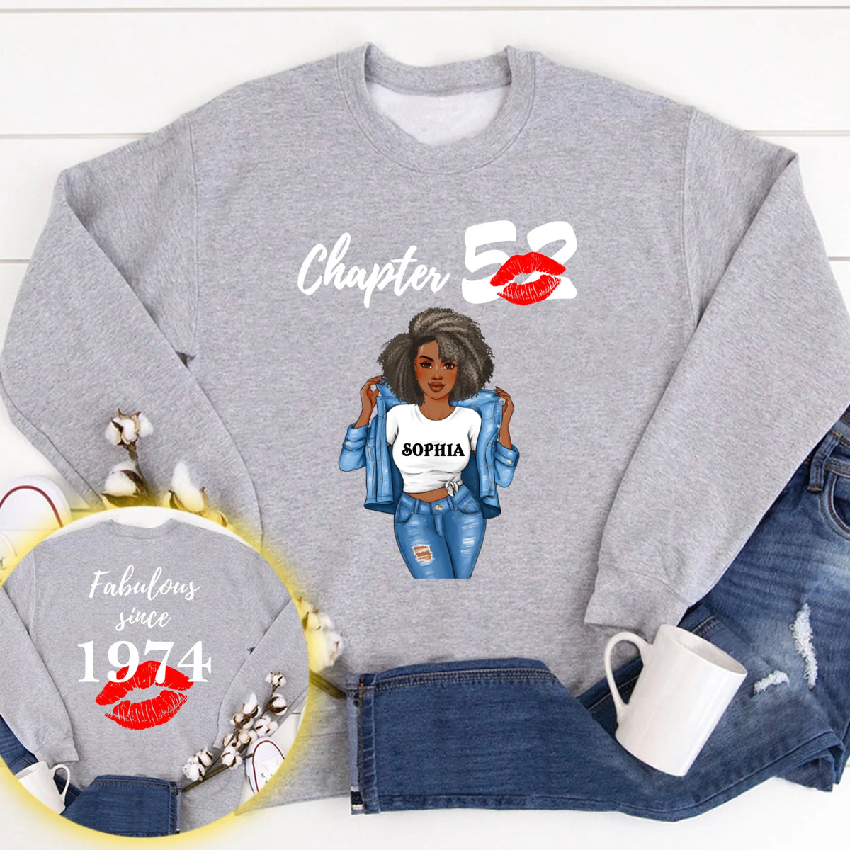 Personalized 52nd birthday gifts ideas 52nd birthday shirt for her back in 1974 turning 52 shirts 52nd birthday t shirts for woman