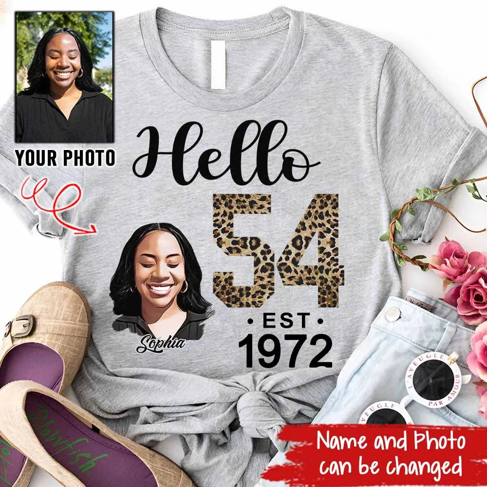 54th Birthday Shirts, Custom Birthday Shirts, Turning 54 Shirt, Gifts For Women Turning 54, 54 And Fabulous Shirt, 1972 Shirt, 54th Birthday Shirts For Her
