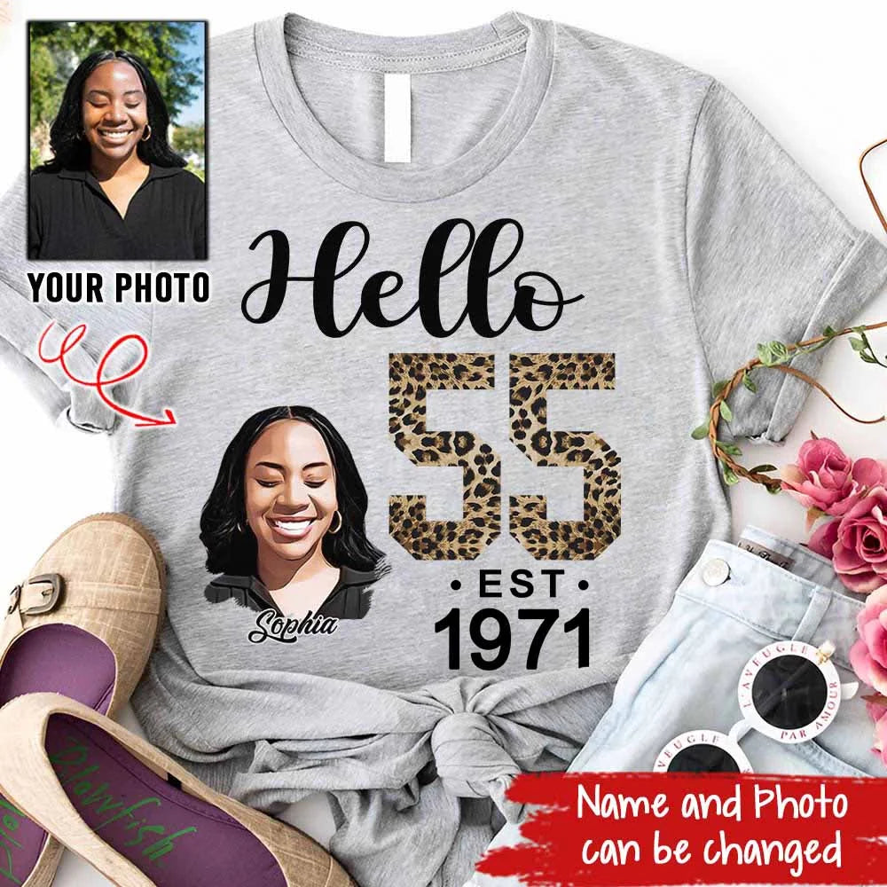 55th Birthday Shirts, Custom Birthday Shirts, Turning 55 Shirt, Gifts For Women Turning 55, 55 And Fabulous Shirt, 1971 Shirt, 55th Birthday Shirts For Her