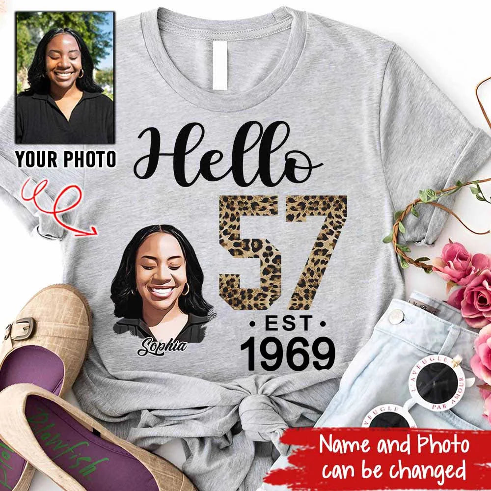57th Birthday Shirts, Custom Birthday Shirts, Turning 57 Shirt, Gifts For Women Turning 57, 57 And Fabulous Shirt, 1969 Shirt, 57th Birthday Shirts For Her