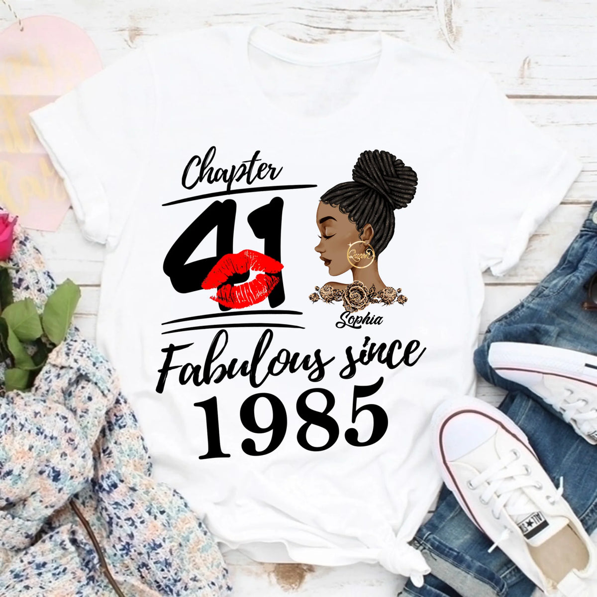 41st Birthday Shirts, Custom Birthday Shirts, Turning 41 Shirt, Gifts For Women Turning 41, 41 And Fabulous Shirt, 1985 Shirt, 41st Birthday Shirts For Her