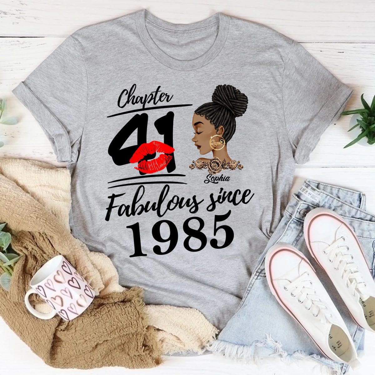 41st Birthday Shirts, Custom Birthday Shirts, Turning 41 Shirt, Gifts For Women Turning 41, 41 And Fabulous Shirt, 1985 Shirt, 41st Birthday Shirts For Her