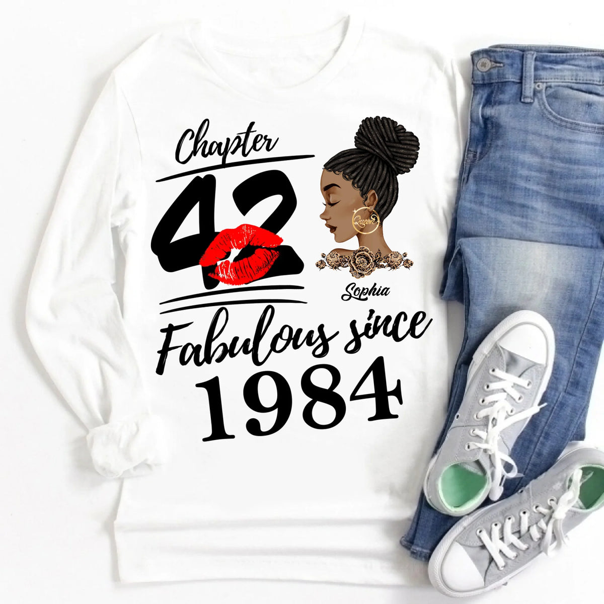 42nd Birthday Shirts, Custom Birthday Shirts, Turning 42 Shirt, Gifts For Women Turning 42, 42 And Fabulous Shirt, 1984 Shirt, 42nd Birthday Shirts For Her