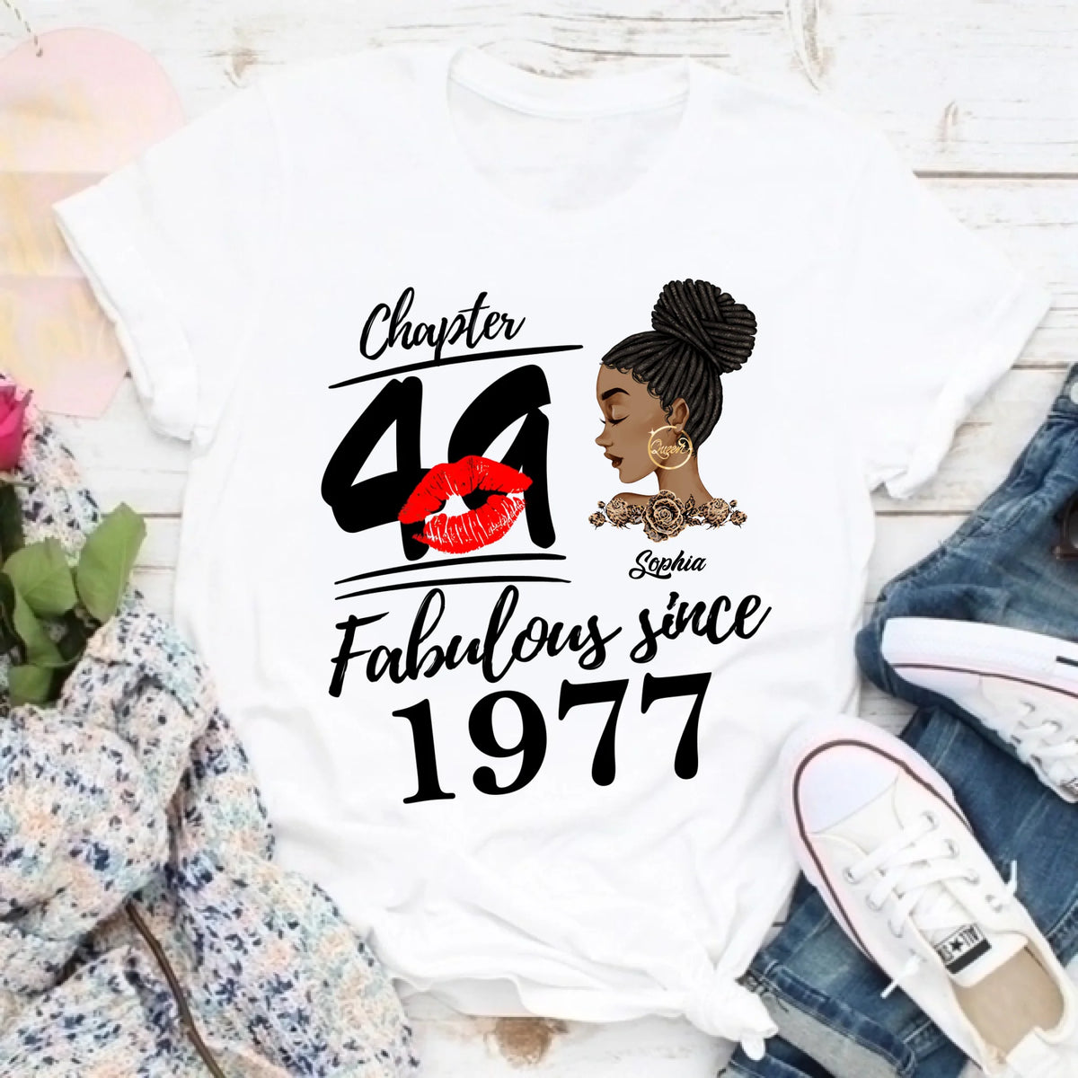 49th Birthday Shirts, Custom Birthday Shirts, Turning 49 Shirt, Gifts For Women Turning 49, 49 And Fabulous Shirt, 1977 Shirt, 49th Birthday Shirts For Her, It's My 49 Birthday