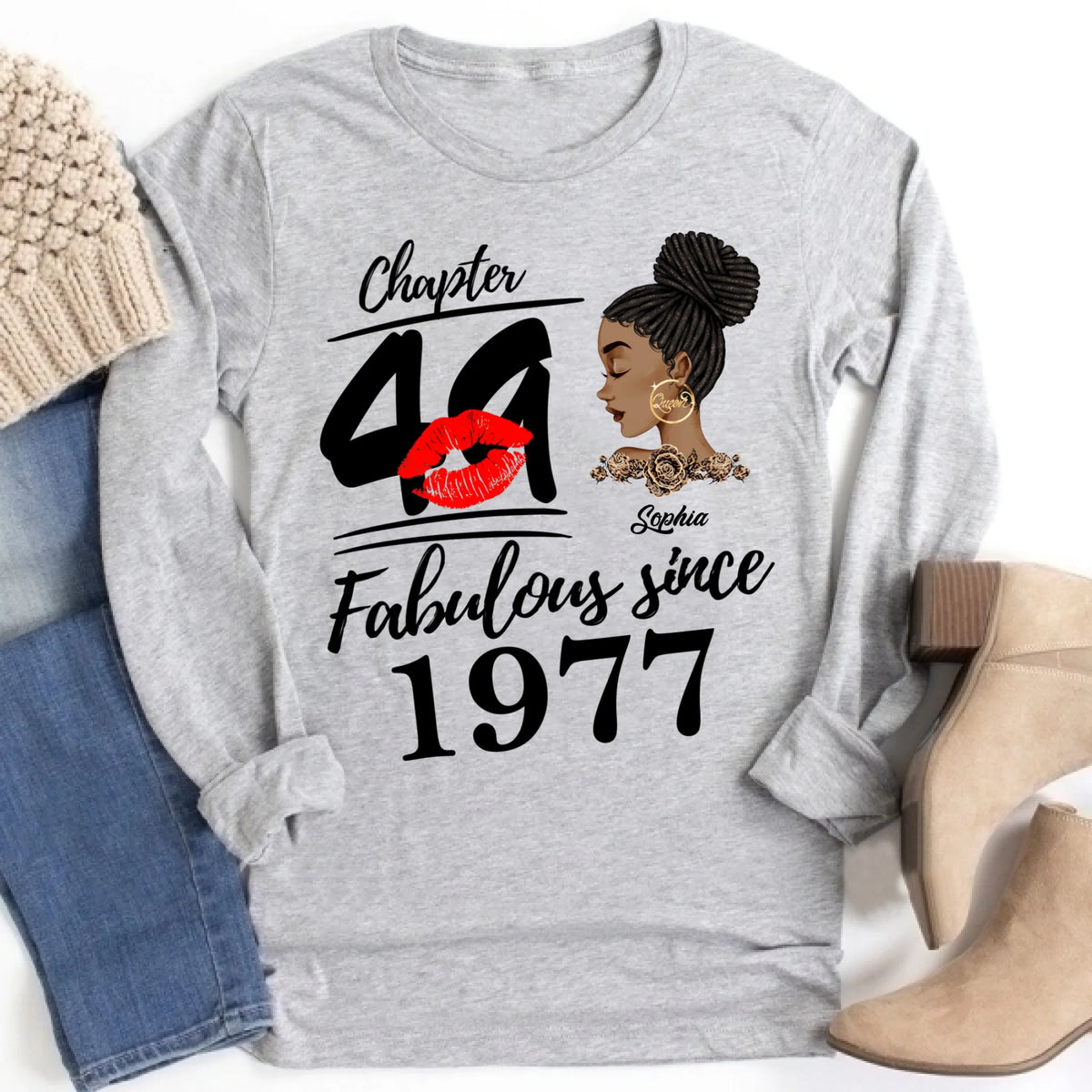 49th Birthday Shirts, Custom Birthday Shirts, Turning 49 Shirt, Gifts For Women Turning 49, 49 And Fabulous Shirt, 1977 Shirt, 49th Birthday Shirts For Her, It's My 49 Birthday