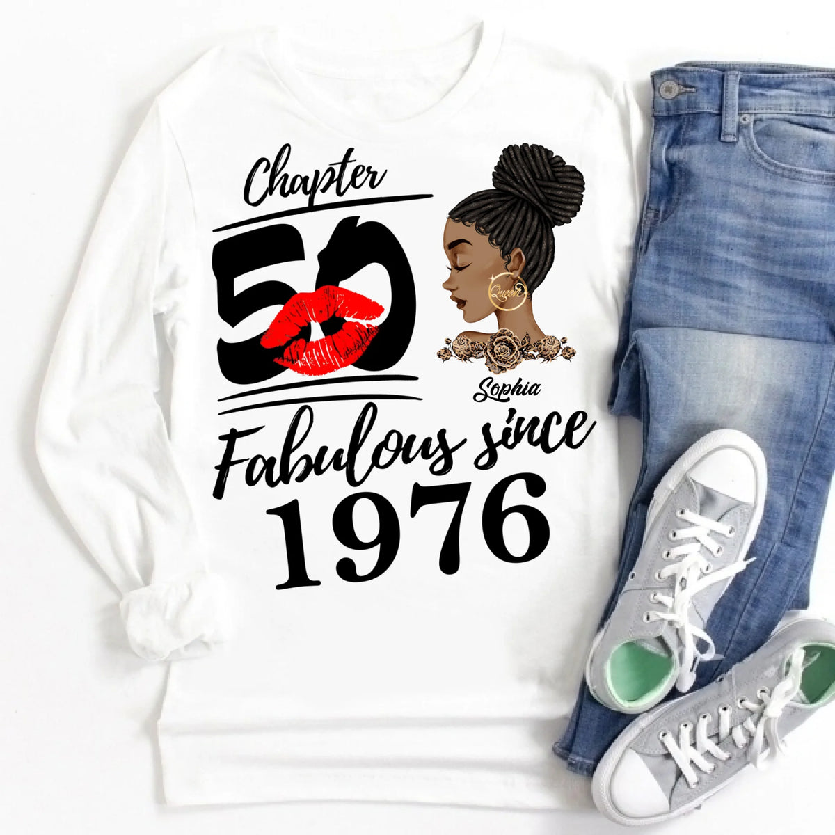50th Birthday Shirts, Custom Birthday Shirts, Turning 50 Shirt, Gifts For Women Turning 50, 50 And Fabulous Shirt, 1976 Shirt, 50th Birthday Shirts For Her