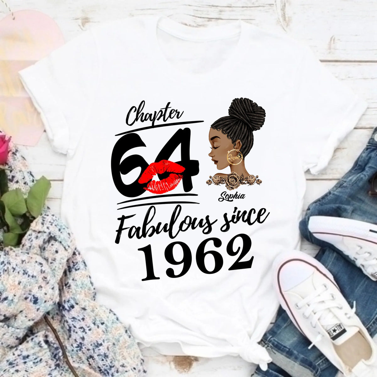 64th Birthday Shirts, Custom Birthday Shirts, Turning 64 Shirt For Women, Turning 64 And Fabulous Shirt, 1962 Shirt, Best Gifts For Women Turning 64