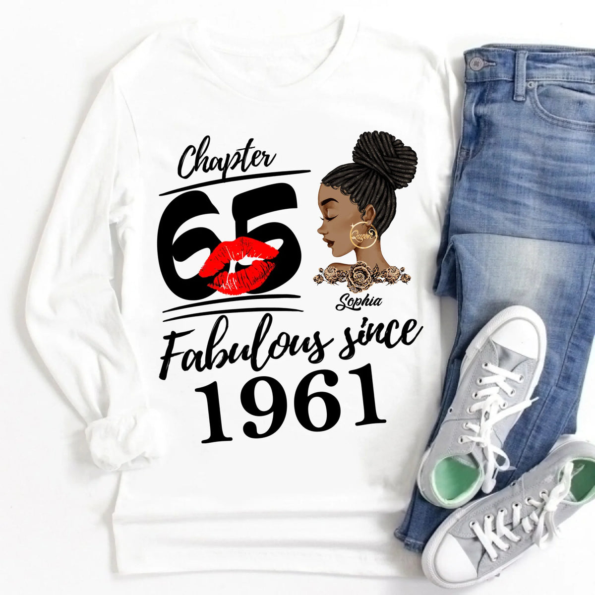 65th Birthday Shirts, Custom Birthday Shirts, Turning 65 Shirt For Women, Turning 65 And Fabulous Shirt, 1961 Shirt, Best Gifts For Women Turning 65