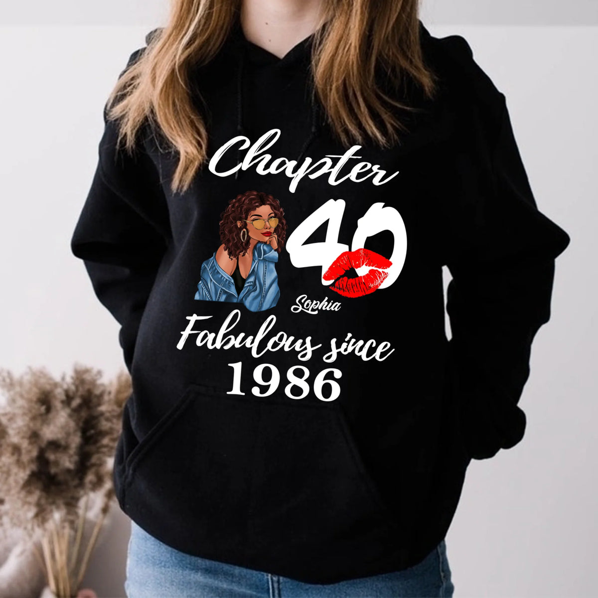 Chapter 40, Fabulous Since 1986 40th Birthday Unique T Shirt For Woman, Custom Birthday Shirt, Her Gifts For 40 Years Old , Turning 40 Birthday Cotton Shirt