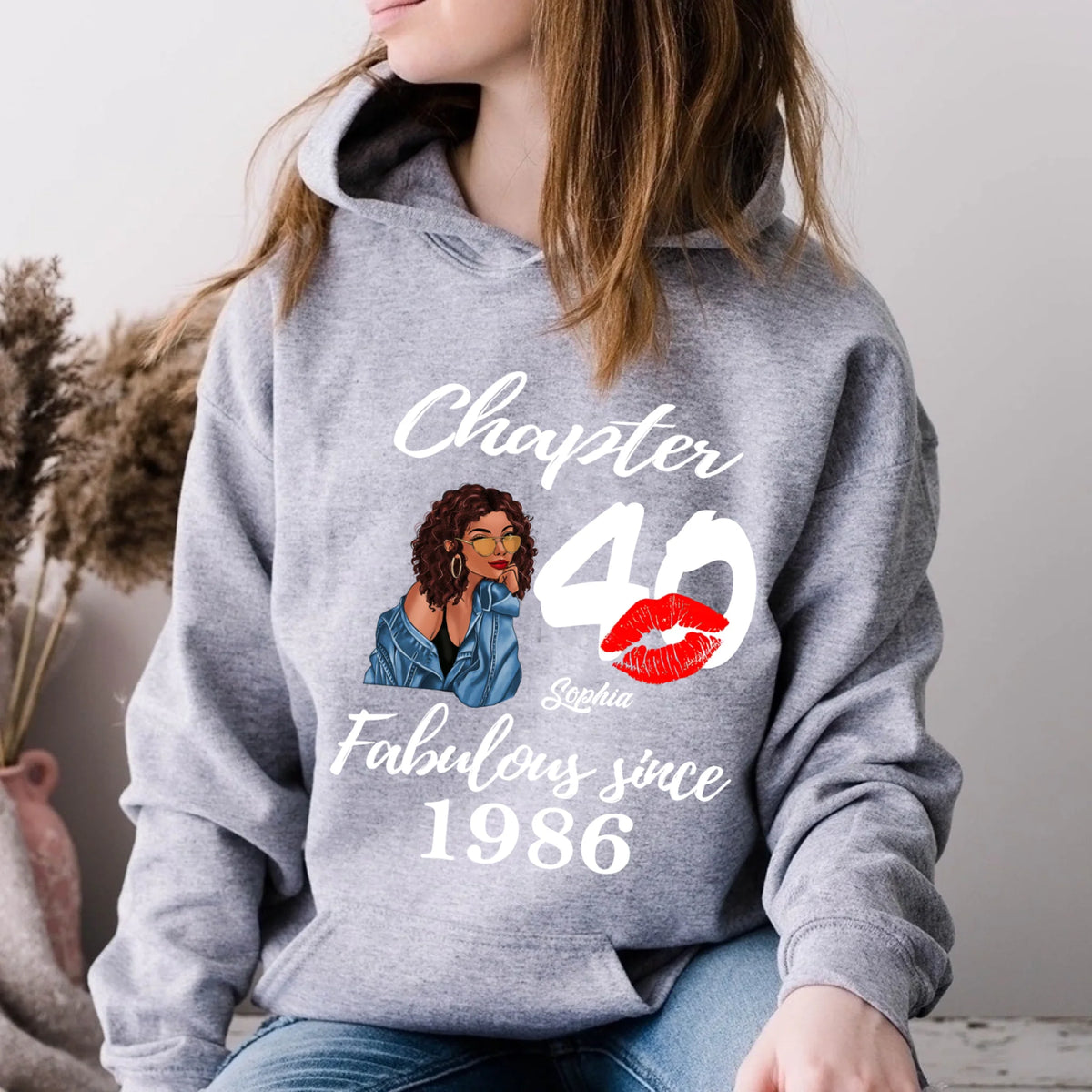 Chapter 40, Fabulous Since 1986 40th Birthday Unique T Shirt For Woman, Custom Birthday Shirt, Her Gifts For 40 Years Old , Turning 40 Birthday Cotton Shirt