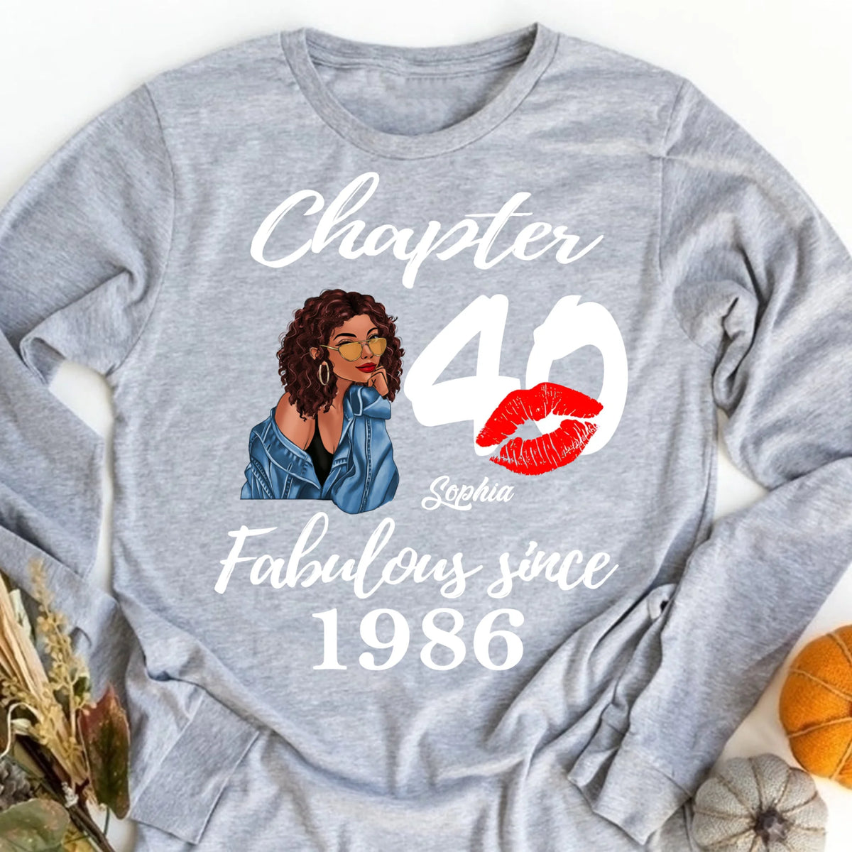 Chapter 40, Fabulous Since 1986 40th Birthday Unique T Shirt For Woman, Custom Birthday Shirt, Her Gifts For 40 Years Old , Turning 40 Birthday Cotton Shirt