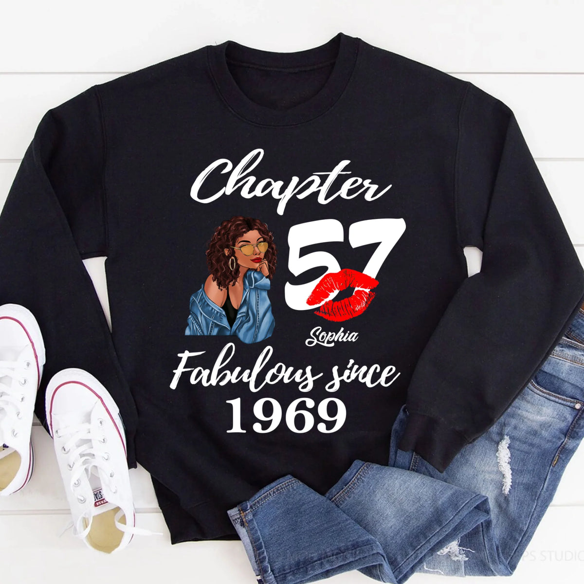 Custom Birthday Shirts, Chapter 57, Fabulous Since 1969 57th Birthday Unique T Shirt For Woman, Her Gifts For 57 Years Old, Turning 57 Birthday Cotton Shirt