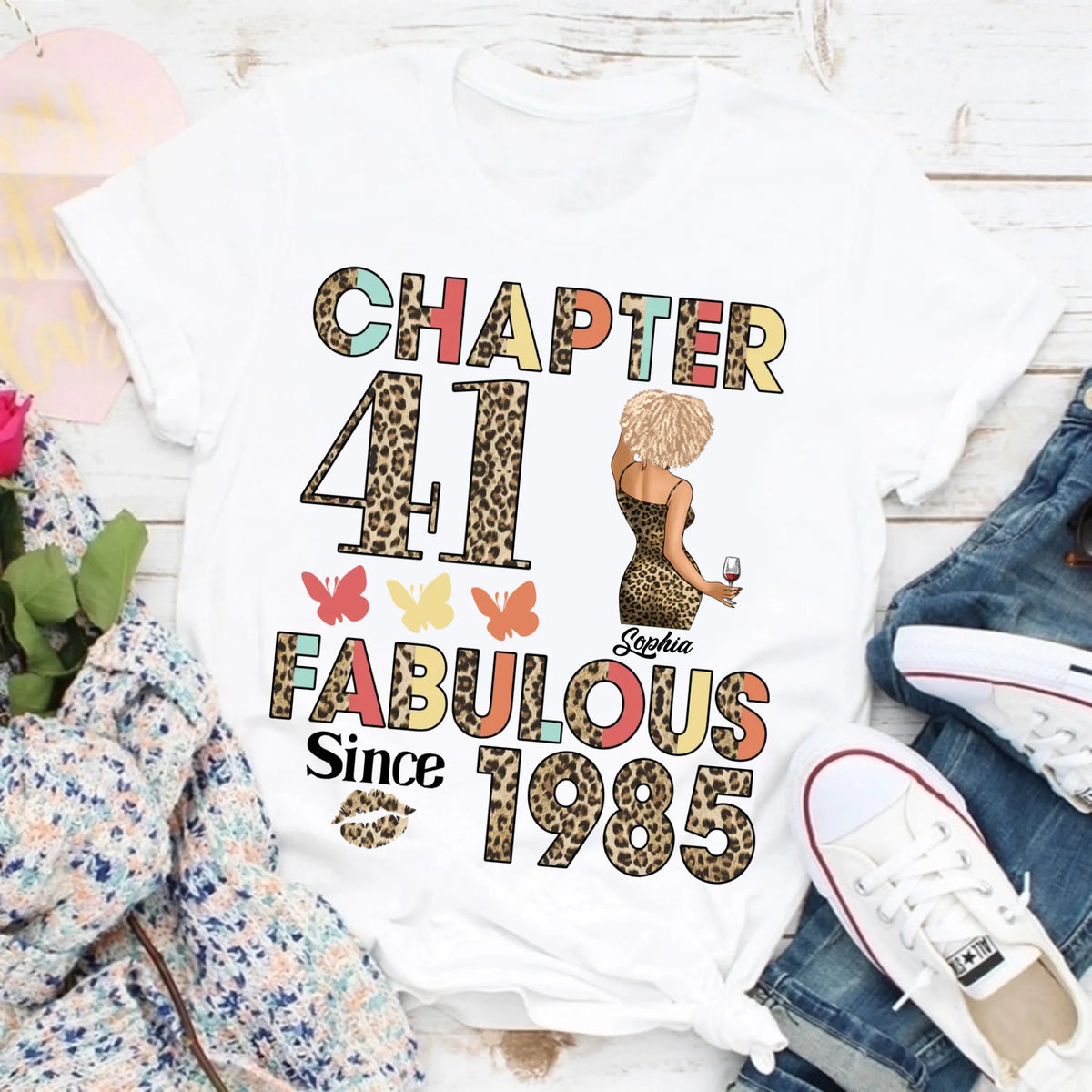 41st birthday shirts for her, Personalised 41st birthday gifts, 1985 t shirt, 41 and fabulous shirt, 41st birthday shirt ideas, gift ideas 41st birthday woman