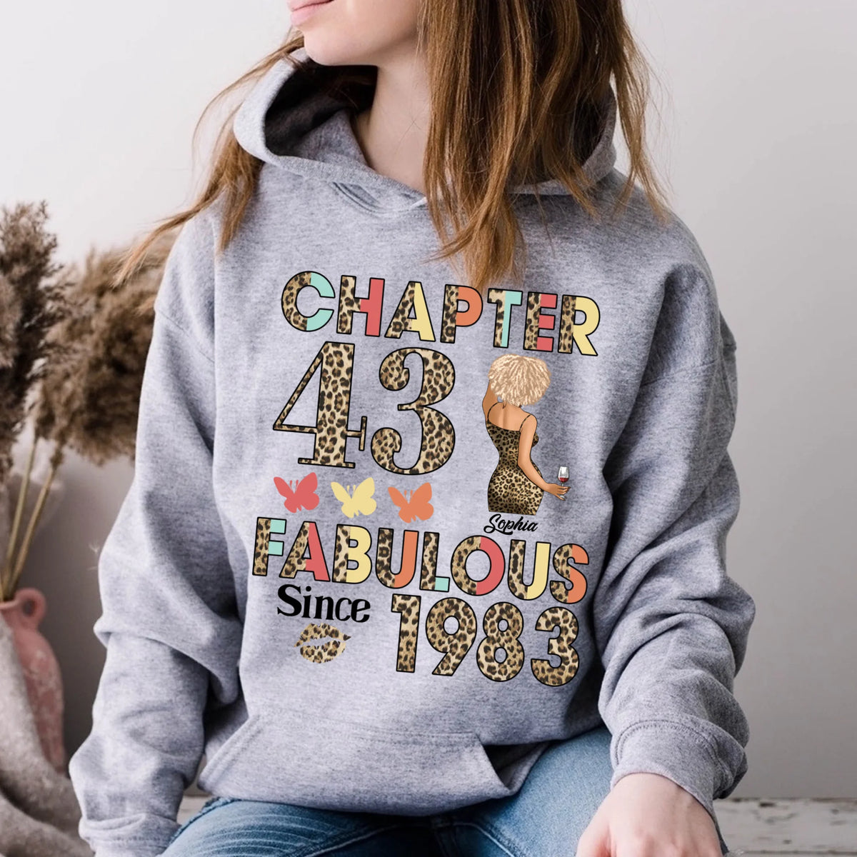 43rd birthday shirts for her, Personalised 43rd birthday gifts, 1983 t shirt, 43 and fabulous shirt, 43rd birthday shirt ideas, gift ideas 43rd birthday woman