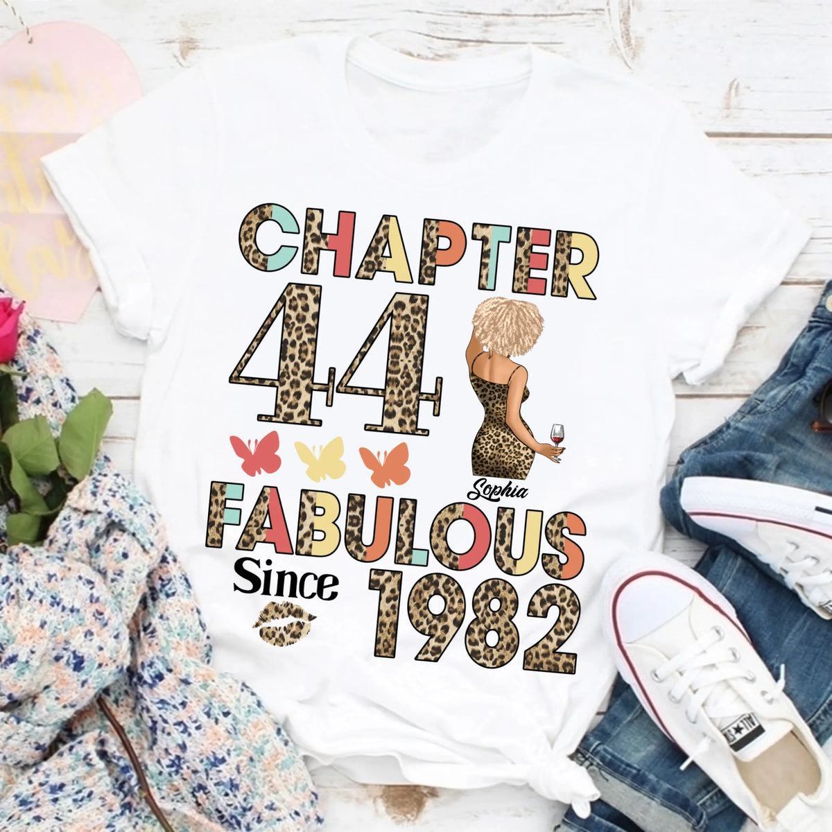 44th birthday shirts for her, Personalised 44th birthday gifts, 1982 t shirt, 44 and fabulous shirt, 44th birthday shirt ideas, gift ideas 44th birthday woman
