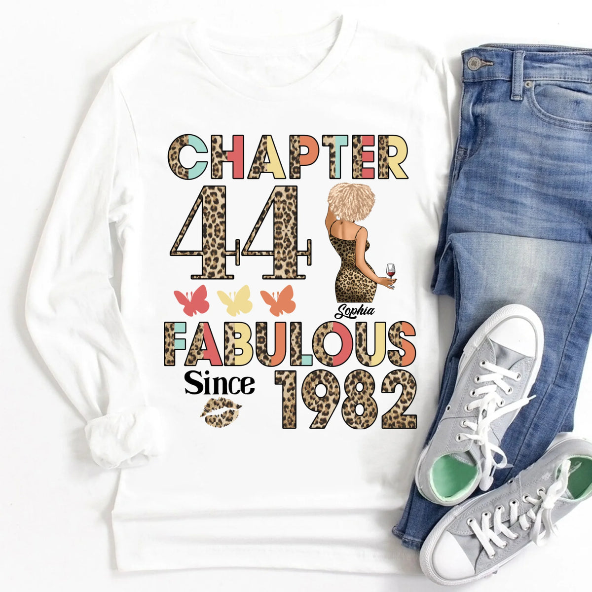 44th birthday shirts for her, Personalised 44th birthday gifts, 1982 t shirt, 44 and fabulous shirt, 44th birthday shirt ideas, gift ideas 44th birthday woman
